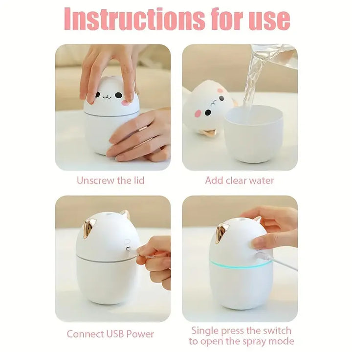 Cute Cat Humidifier 250ml